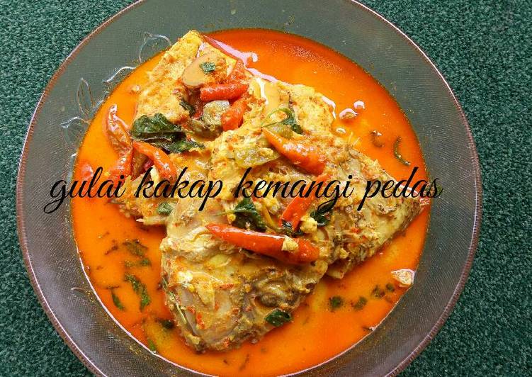 resep lengkap untuk Gulai kakap kemangi pedas