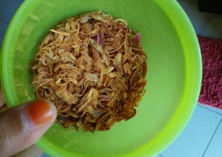 gambar untuk cara membuat Bawang goreng renyah kriuk