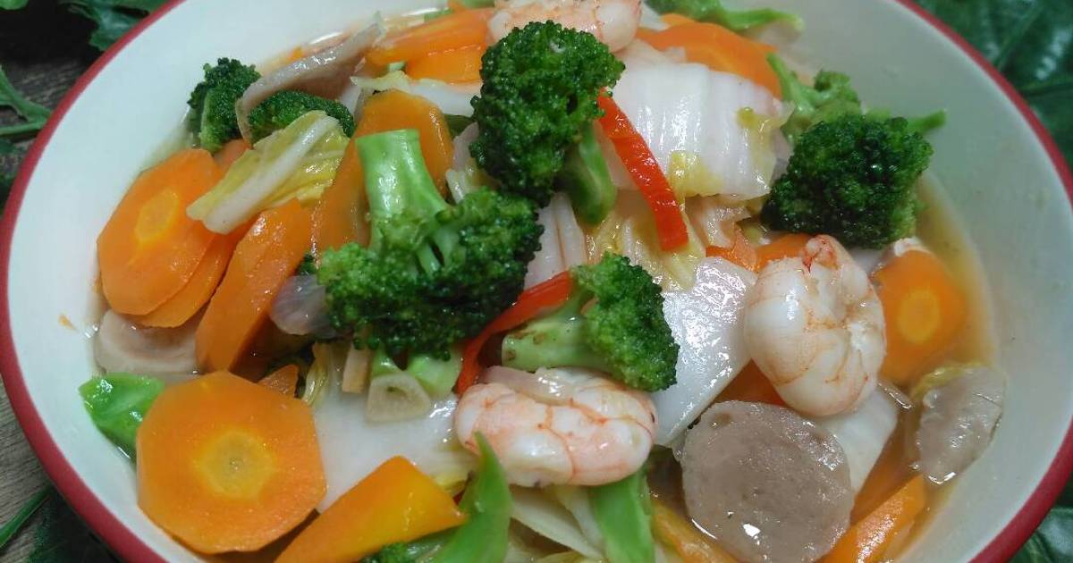 16 resep  capcay  udang saus  tiram  enak dan sederhana Cookpad