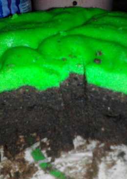 Brownies pandan kukus