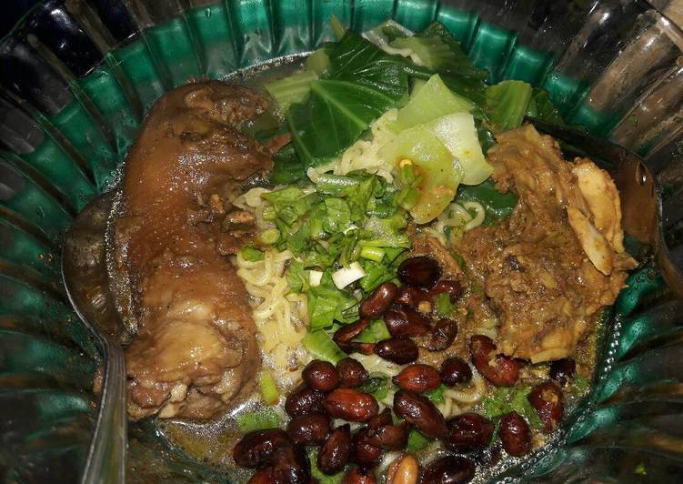 resep lengkap untuk Mie Ayam gak pake ribet (mie sedap instan)