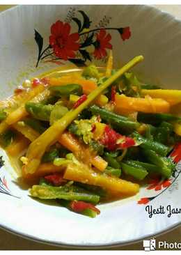 Tumis buncis wortel kuah kuning