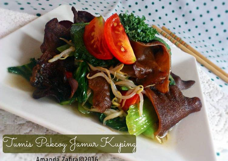 Resep Tumis Pakcoy Jamur Kuping By Amanda Zafira