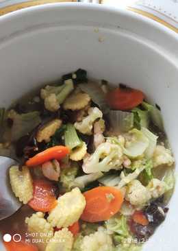 Capcay sayur jamur kuping