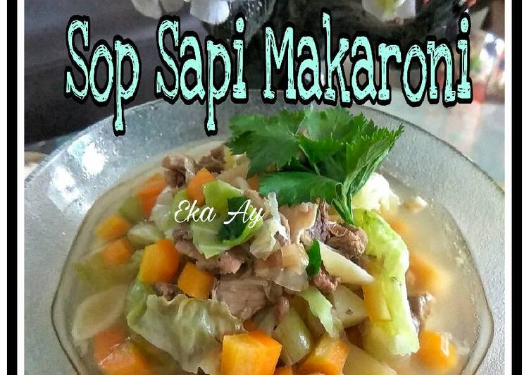 resep makanan Sop Sapi Makaroni