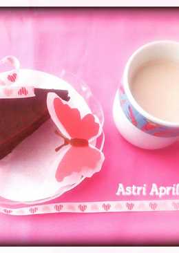 Brownis kukus lapis coklat tanpa mixer