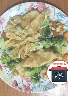 Tumis kembang tahu brokoli wortel enak mudah #homemadebylita