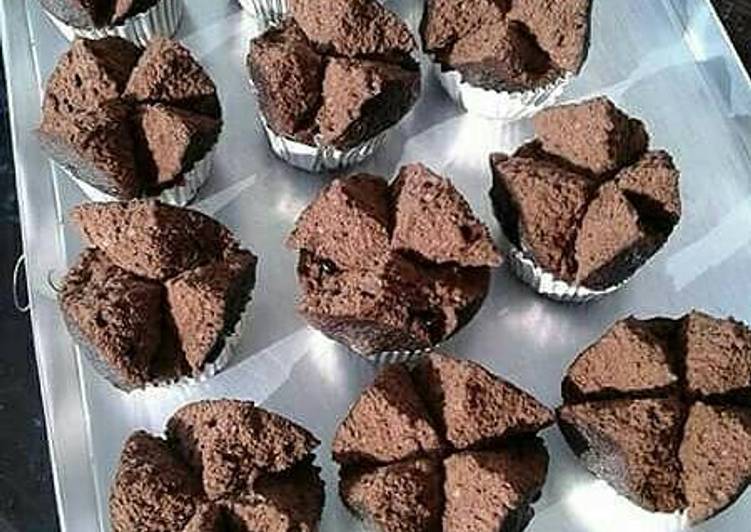 cara membuat Brownies kukus mekar anti gagal, Tanpa air soda