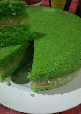 Brownies kukus pandan