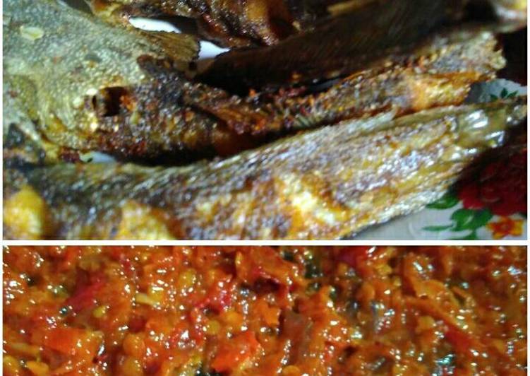 bahan dan cara membuat Pecel lele sambal ala