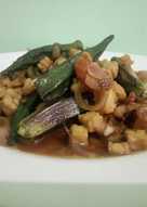 Tumis tempe Okra tanpa lendir