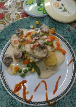Chicken with creamy sauces