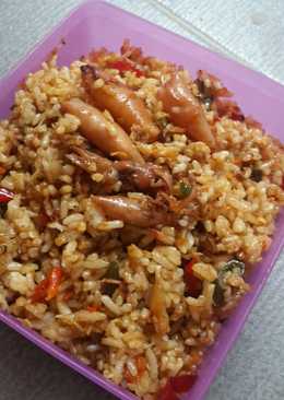 Nasi Goreng Cumi Asin Cabe Ijo