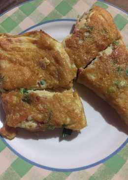 Omelete telur kornet