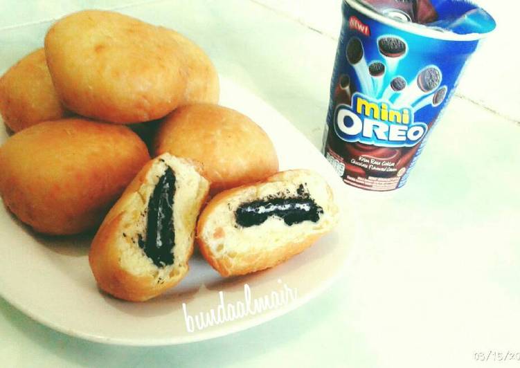 resep lengkap untuk Froreo / Roti goreng oreo, dijamin anak suka!