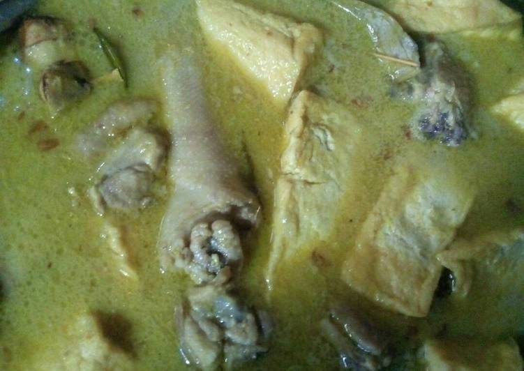 gambar untuk resep Opor ayam tahu