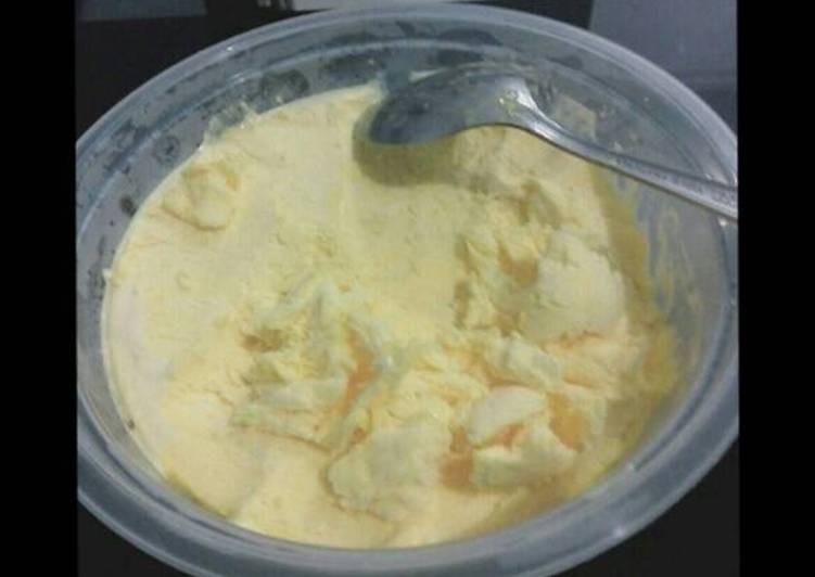 cara membuat Es Krim Durian Homemade