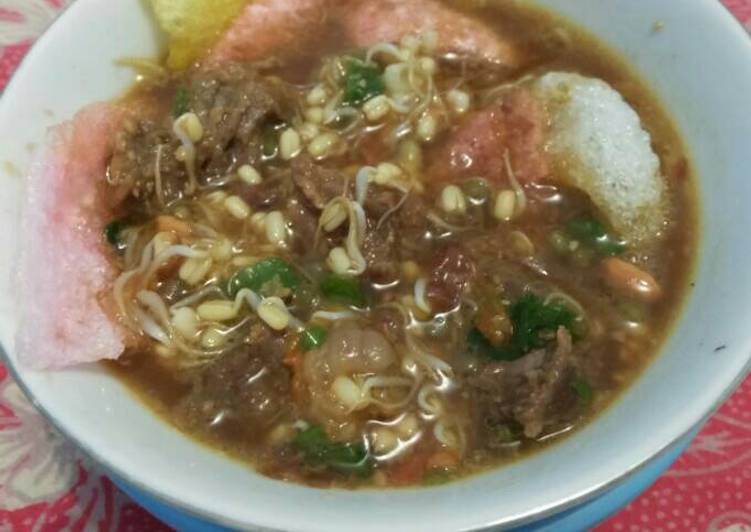 bahan dan cara membuat Soto Sokaraja simpel