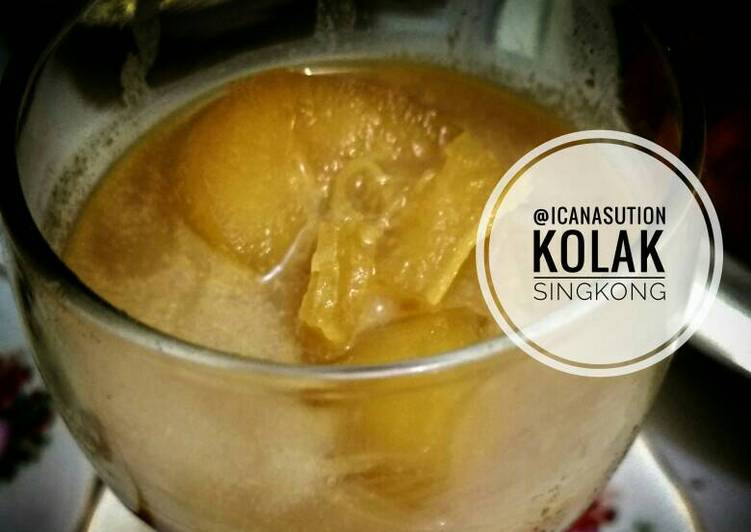 bahan dan cara membuat Kolak singkong