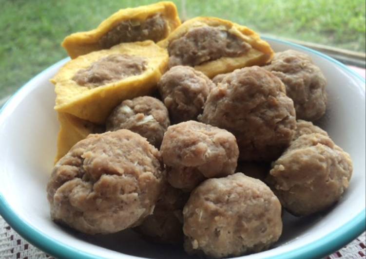 resep makanan Bakso Sapi & Tahu Bakso