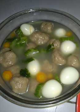 Sop bakso oyong sederhana