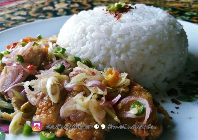 resep Ayam Geprek Sambal Matah Mudah