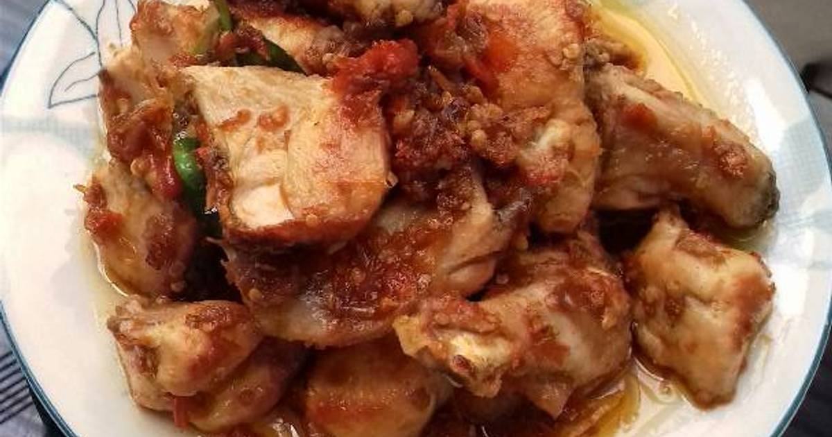 13 resep  ayam  sambel cabe  merah  enak dan sederhana Cookpad