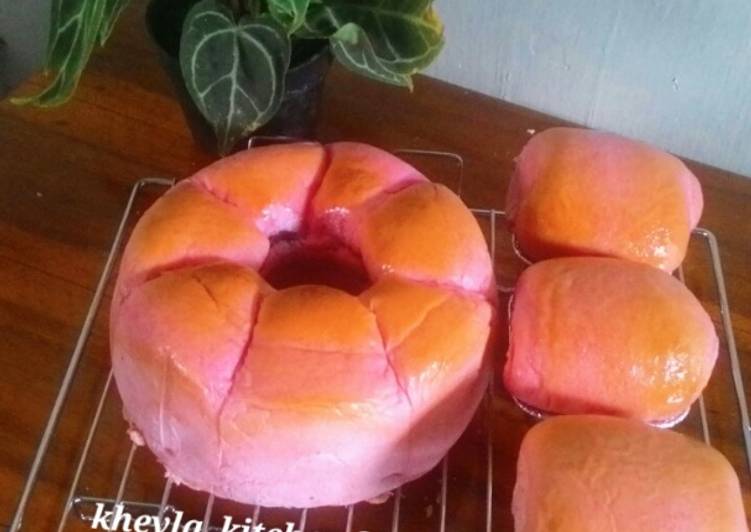 Resep Roti Sobek Buah Naga Super Lembut 1 telur Karya Kheyla's Kitchen