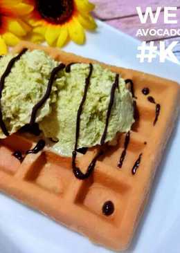 Waffle avocado ice cream #keto