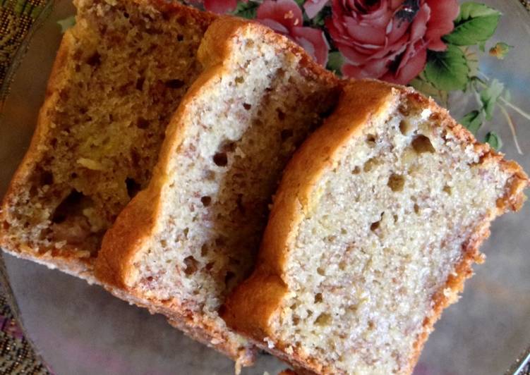 bahan dan cara membuat Banana cake simpel dan anti gagal