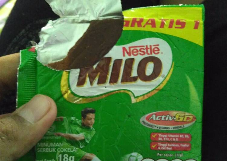 gambar untuk cara membuat Permen susu milo /  milo milk candy