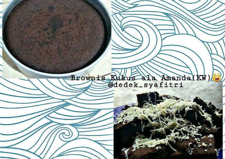 resep makanan Brownis kukus ala amanda(kw)??