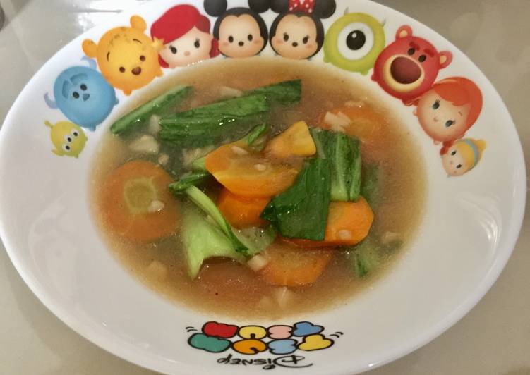 Pakcoy Wortel Cah Bawang Putih