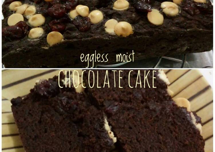 gambar untuk cara membuat Eggless moist chocolate cake