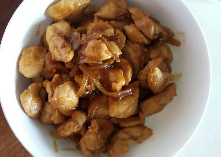 bahan dan cara membuat Ayam teriyaki simple non msg