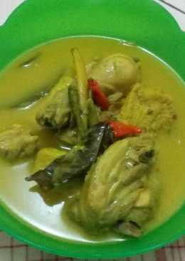 Ayam tahu kuah santan