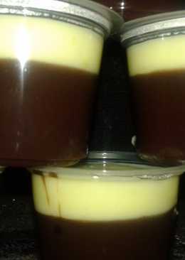 Pudding coklat vla susu