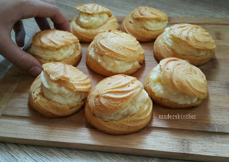 resep lengkap untuk Cream puff