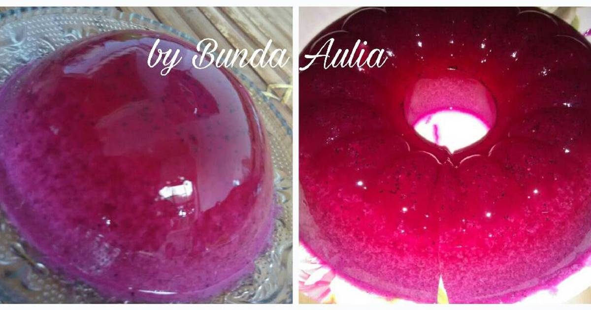  Puding  lumut  buah naga merah  10 resep  Cookpad