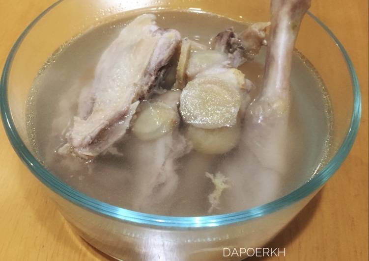 resep lengkap untuk Ayam Kuah Jahe Segar
