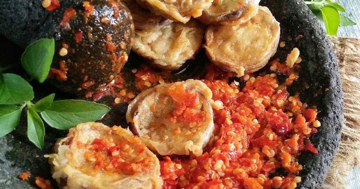  Resep  TERONG PENYET SAMBEL KOREK pr olahanterong oleh 