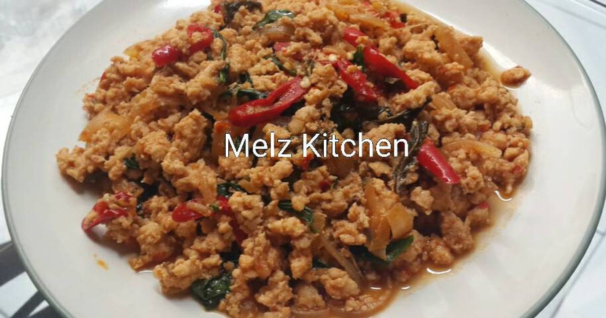 Resep Chicken Basil Thai ala Melz Kitchen