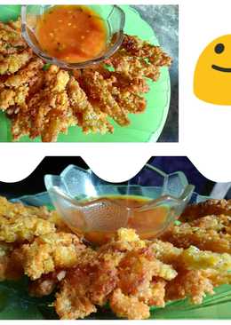 Jamur crispy "saus pedas manis"