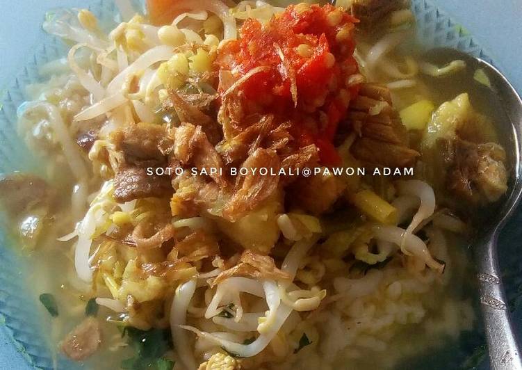 resep Soto Sapi Boyolali