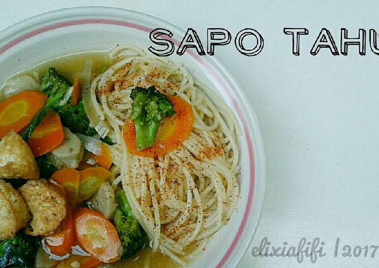 resep masakan Sapo Tahu