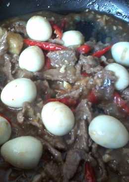 Cah Daging+telur puyuh, gampang & lezzat