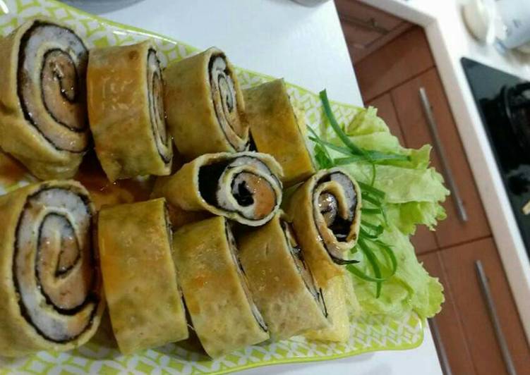 gambar untuk resep makanan Ikan gulung Nori