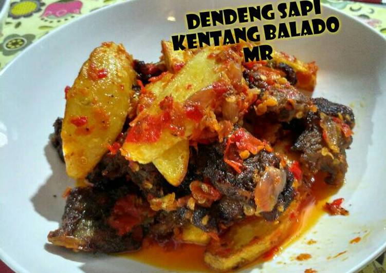 resep lengkap untuk Dendeng sapi kentang Balado MR????