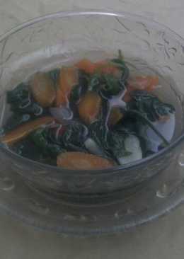 Sayur Bayam-Wortel (Sayur Bening Jawa timuran)