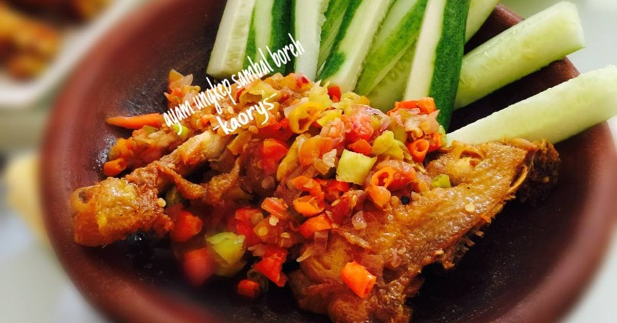 Resep Ayam ungkep sambal boreh ala Ashalinaqueen